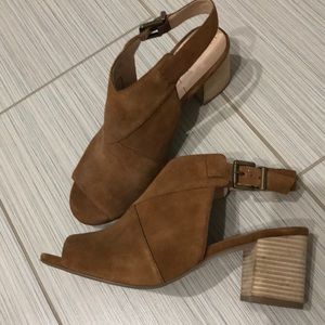 Sole Society peep toe booties